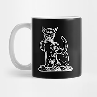 Elegant White Cat-a-Mountain Mug